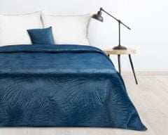 DESIGN 91 Prehoz na posteľ - Luiz 4, modrý, š. 170 cm x d. 210 cm