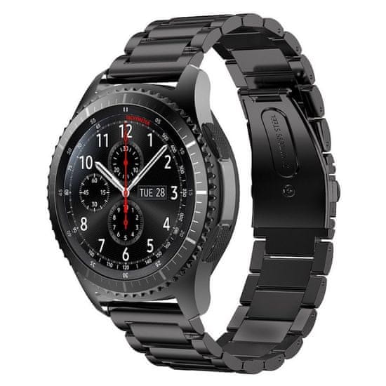 BStrap Stainless Steel remienok na Xiaomi Watch S1 Active, black