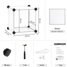 Songmics Úložný regál SONGMICS LPC111S