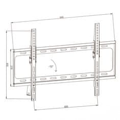 tectake Držiak sklopný 32" - 100'' do 120kg