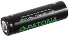 PATONA nabíjecí batérie 14500 Li-lon 800mAh Premium, 3,7V