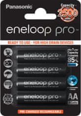 PANASONIC batérie ENELOOP PRO HR6 AA 3HCDE/4BE, 2500mAh