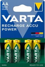 VARTA nabíjecí batérie Power AA 1350 mAh, 4ks