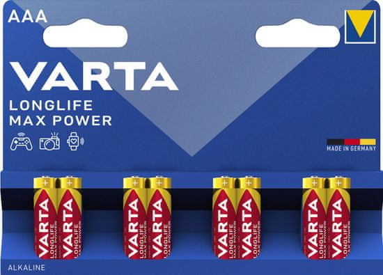 VARTA batérie Longlife Max Power AAA, 8ks