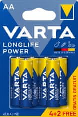 VARTA batérie Longlife Power AA, 4+2ks
