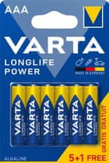 VARTA batérie Longlife Power AAA, 5+1ks