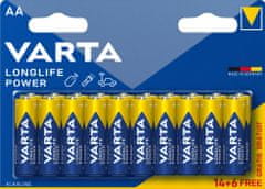 VARTA batérie Longlife Power AA, 14+6ks
