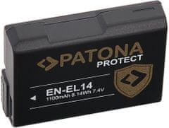PATONA batérie pro Nikon EN-EL14 1100mAh Li-Ion Protect