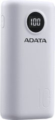 A-Data powerbanka P10000QCD, 10000mAh, biela