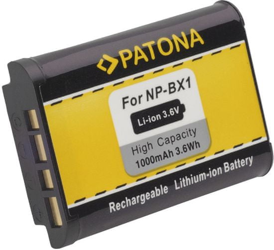 PATONA batérie pro Sony NP-BX1 1000mAh 3,6V Li-Ion