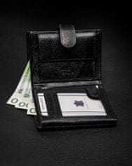 Rovicky Klasická, vertikálna pánska peňaženka na zips z prírodnej kože s technológiou RFID