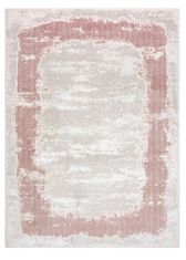 Dywany Łuszczów Kusový koberec Core A004 Frame beige/pink 160x220