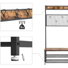 VASAGLE Vešiakový stojan s botníkom VASAGLE HSR46BX