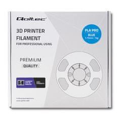 Qoltec Professional 3D tlačové vlákno | PLA PRO | 1,75 mm | 1 kg | Modrá