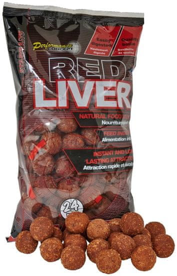 Starbaits Boilie potápavé Red Liver 24mm 1kg