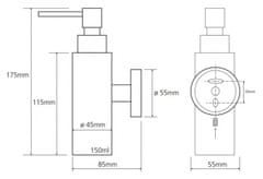 BEMETA BEMETA NEO: Dávkovač tekutého mydla 150ml 104109015 - Bemeta