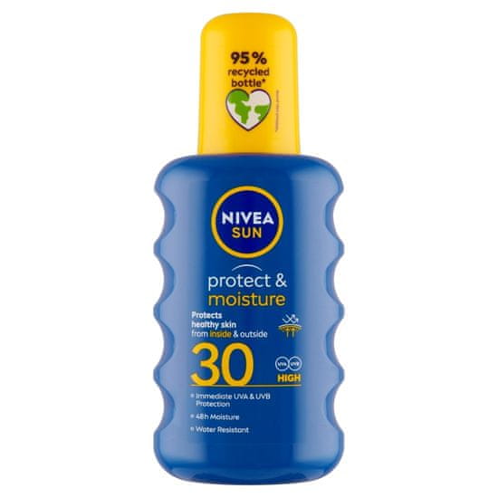 Nivea Sun Protect & Moisture hydratačný sprej na opaľovanie OF 30, 200 ml