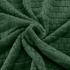 DESIGN 91 Jednofarebná deka - Cindy 2 tmavozelená, š. 170 cm x d. 210 cm