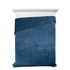 DESIGN 91 Prehoz na posteľ - Luiz 4, modrý, š. 170 cm x d. 210 cm