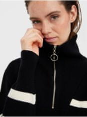 Vero Moda Krémovo-čierny pruhovaný sveter VERO MODA Saba S