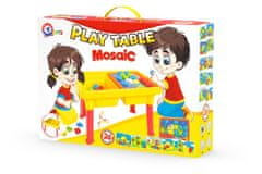 Lean-toys Vzdelávacie puzzle 2 v 1 Mozaika s gombíkom 8140