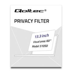 Qoltec Privacy Filter RODO 13,3" | 16:9