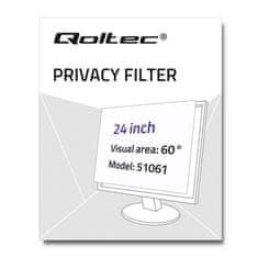 Qoltec Privacy Filter RODO | 24" | 16:10