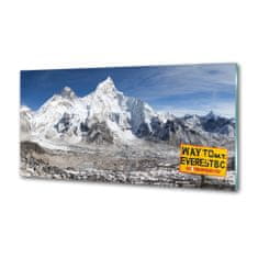Wallmuralia.sk Dekoračný panel sklo Hora Everest 125x50 cm