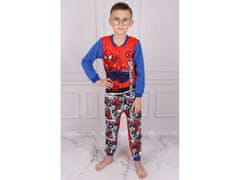 MARVEL COMICS Spiderman Chlapčenské jednodielne pyžamo/kombinéza, fleece, modro-červené OEKO-TEX 2-3 let 92-98 cm