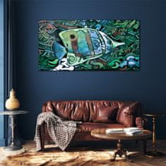 COLORAY.SK Skleneny obraz Abstrakcie zvierat ryby 120x60 cm