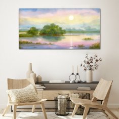 COLORAY.SK Skleneny obraz Akvarel strom príroda 120x60 cm