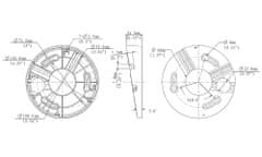 Uniview UNV stropný držiak kamier. Určený pre okrúhle kamery.