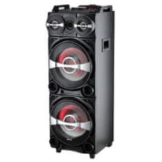 Akai Prenosný reproduktor , DJ-222, párty, FM, diaľkové ovládanie, LED svetelné efekty, USB, 100 W RMS