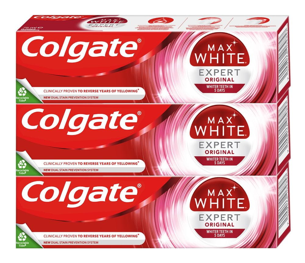 Colgate Max White Expert Original 3 x 75 ml