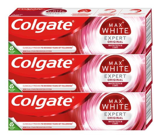 Colgate Max White Expert Original 3 x 75 ml