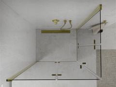 Mexen Lima Duo, sprchový kút 80 (dvere) x 70 (dvere) cm, 6mm číre sklo, zlatý profil, 856-080-070-50-00-02