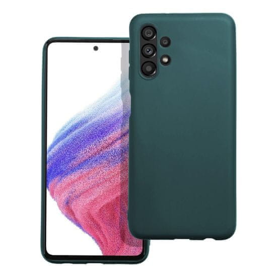 FORCELL Obal / kryt na Samsung Galaxy A13 4G tmavozelený - MATT Case