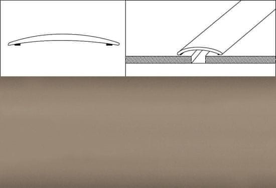 Eurofinal prechodové lišty 4 cm x 90 cm- šampaň matná