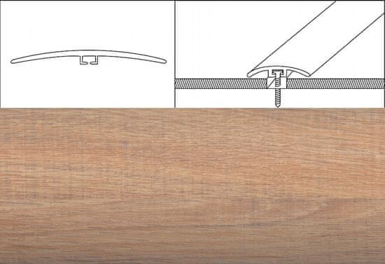 Eurofinal prechodové lišty 4 cm x 90 cm – limba bosco