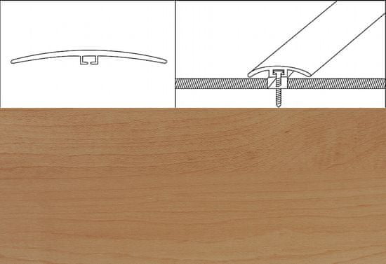 Eurofinal prechodové lišty 4 cm x 90 cm – javor altus