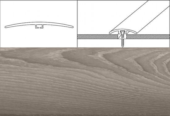 Eurofinal prechodové lišty 4 cm x 90 cm – orech clarus