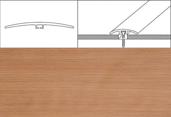 Eurofinal prechodové lišty 4 cm x 90 cm – dub venus