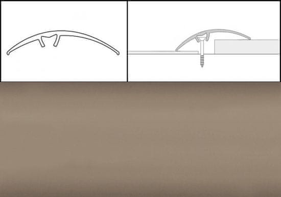 Eurofinal prechodové lišty 5 x 90 cm - šampaň matný