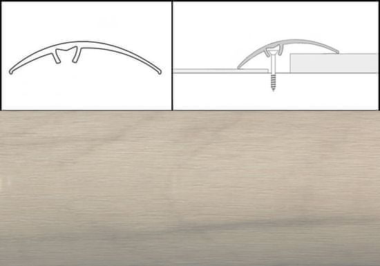 Eurofinal prechodové lišty 5 x 90 cm - breza siberia