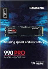 SAMSUNG SSD 990 PRO, M.2 - 1TB (MZ-V9P1T0BW)