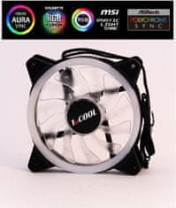 1stCool ventilátor ARGB pro RAINBOW sérii skříní, 120 mm