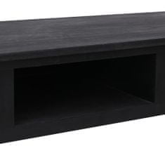 Vidaxl Konzolový stolík čierny 110x45x76 cm drevený