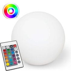 Volteno Solárne záhradné svietidlo LED Guľa RGB 17cm + diaľkové ovládanie