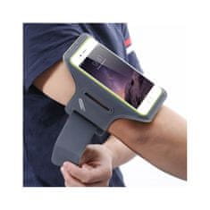 Mobilly športové neoprénové puzdro na ruky pre telefóny veľkosti 6,4", oranžové
