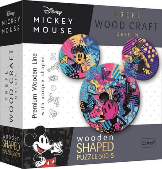 Puzzle Mickey Mouse 505 dílků - Wood Craft Origin puzzle